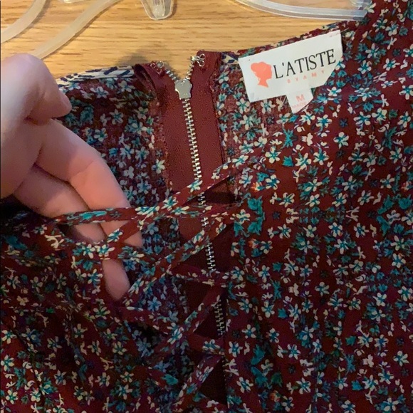 L’Atiste by Amy boho mini dress, size medium - Picture 2 of 6